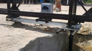 Купить сваи для ворот в Азов. Заказать ворота на сваях под ключ от 21408 руб